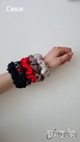Скрънчита за коса , снимка 5 - Аксесоари за коса - 33703046