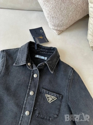 дамски комплект яке и пола деним prada , снимка 2 - Комплекти - 51824087