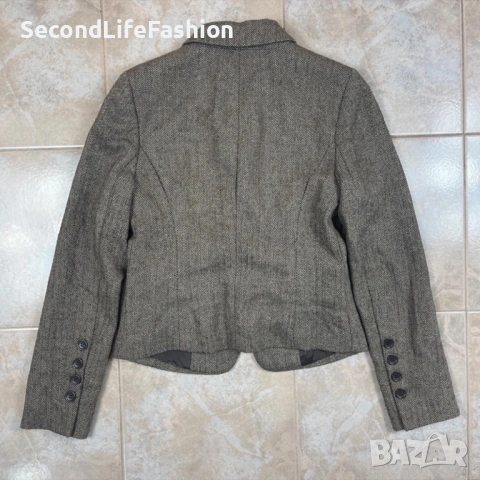 Дамско сако Hallhuber Philosophy, размер 36 S, вълна, полиестер, 2 копчета, снимка 8 - Сака - 53275101