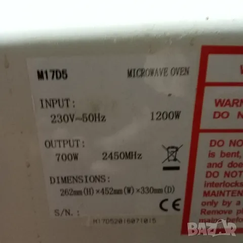 Части от микровълнова печка SANG, снимка 17 - Печки, фурни - 47654964