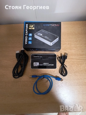 4K HDMI карта за видеозаснемане, USB 3.0 с микрофон и слушалки, HDMI изход, 4k 60Hz видеорекордер, снимка 3 - Друга електроника - 52422916