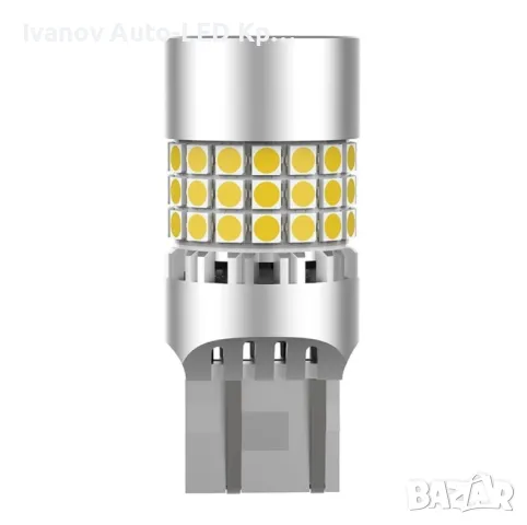 Комплект LED Крушки P21W 1156;1157/T20 7443 с Вградено Свръх Охлаждане Ultra Canbus 1156 380% Повече, снимка 9 - Аксесоари и консумативи - 48606233