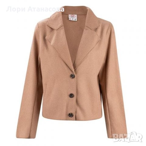 Дамско спортно-елегантно късо сако*палто  Wool Blend Jacket Ladies, снимка 1 - Якета - 27717521
