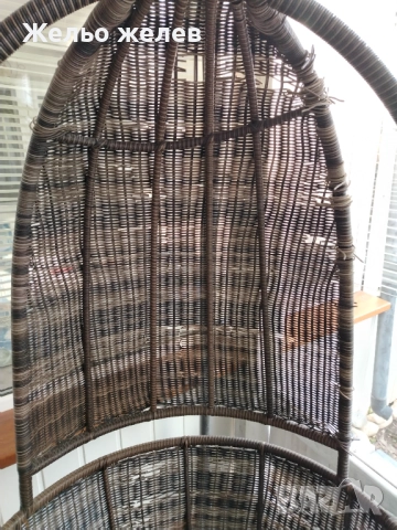 Люлка градинска метал,ратан2м,85см, снимка 4 - Градински мебели, декорация  - 52610737