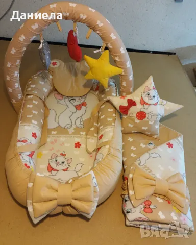 Бебешко гнездо с арка за играчки, снимка 2 - Бебешки легла и матраци - 33214642