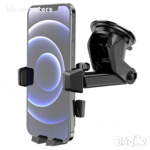 Стойка за кола за табло и стъкло Hoco CA83, Черна, снимка 3 - Селфи стикове, аксесоари - 52964379