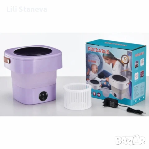 Мини сгъваема пералня с центрофуга - 12 литра, снимка 14 - Перални - 51110260