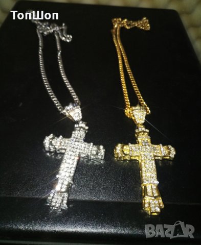 Хип - Хоп кръст / Hip Hop Cross - Бижу, снимка 6 - Колиета, медальони, синджири - 27061076