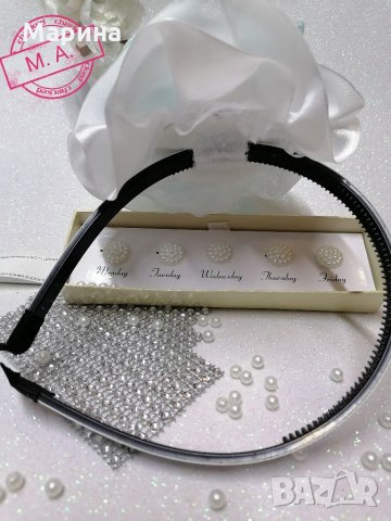 Ариел малката русалка. В нежно синьо и  бяло! , снимка 7 - Шноли, диадеми, ленти - 32375063