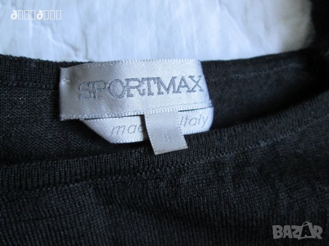 Вълнен топ потник Sportmax черно, снимка 3 - Корсети, бюстиета, топове - 27022683