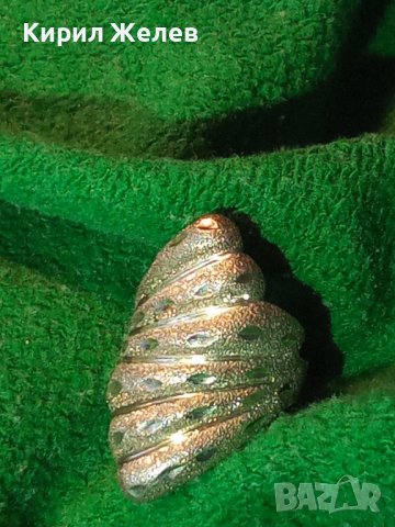 ПРЕКРАСЕН РЪЧНО ОРНАМЕНТИРАН СРЕБЪРЕН АРТ ДЕКО ПРЪСТЕН СРЕБРО 925 с БЯЛА ПОЗЛАТА 34498, снимка 14 - Пръстени - 39460950