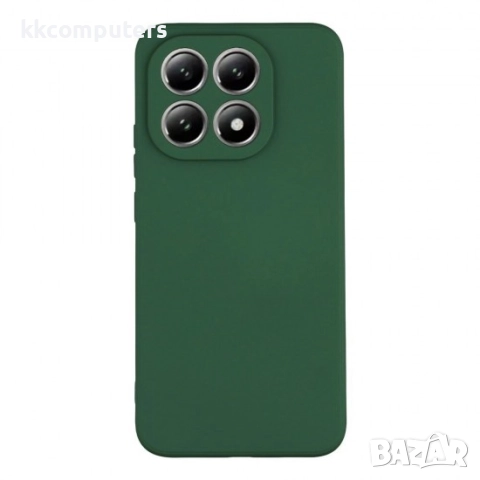 Силиконов кейс iPaky матиран, За Xiaomi 15T, Тъмнозелен