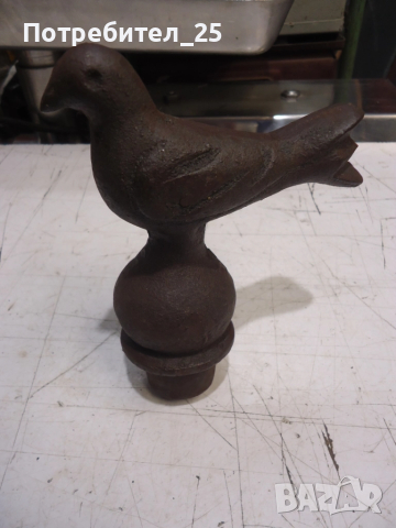 Метална отливка на птица, снимка 2 - Антикварни и старинни предмети - 52384594