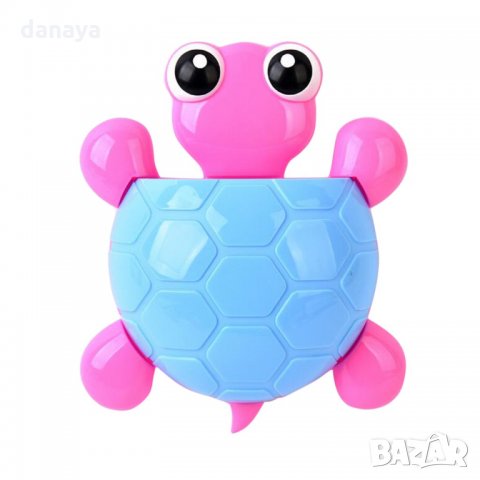 980 Детска поставка за четки за зъби Костенурка поставка за баня с вакуум, снимка 4 - Органайзери - 32272895