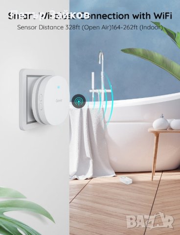 Govee Wi-Fi сензори за вода Аларма, снимка 3 - Друга електроника - 42950899