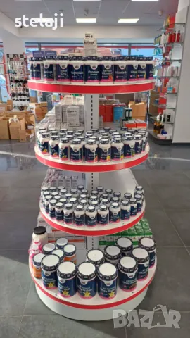 Островен стелаж за аптека, книжарница, зоомагазин, детски магазин и др, снимка 6 - Стелажи и щандове - 49448205