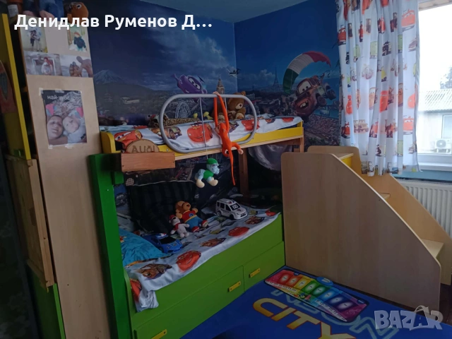 Двуетажно креватче, снимка 2 - Мебели за детската стая - 53273036