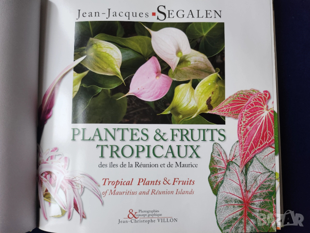 Тропически растения и плодове на островите Реюнион и Мавриций - на френски и англ., описани 212 вида, снимка 2 - Енциклопедии, справочници - 52576012