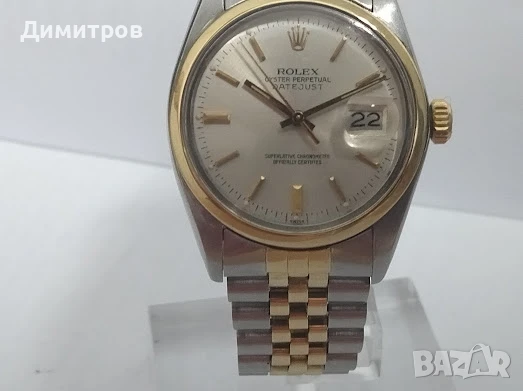ROLEX Datejust 16003,рядък,18к Gold&Steel,36mm/злато+стомана/-оригинал, снимка 4 - Луксозни - 51204169