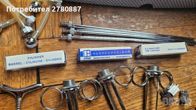 3 ретро немски комплекта за многократни автоматични спринцовки Recofix, снимка 3 - Медицински консумативи - 53352171