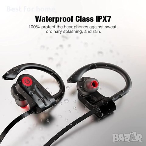 Boean Bluetooth спортни водоустойчиви слушалки, снимка 3 - Bluetooth слушалки - 43688642
