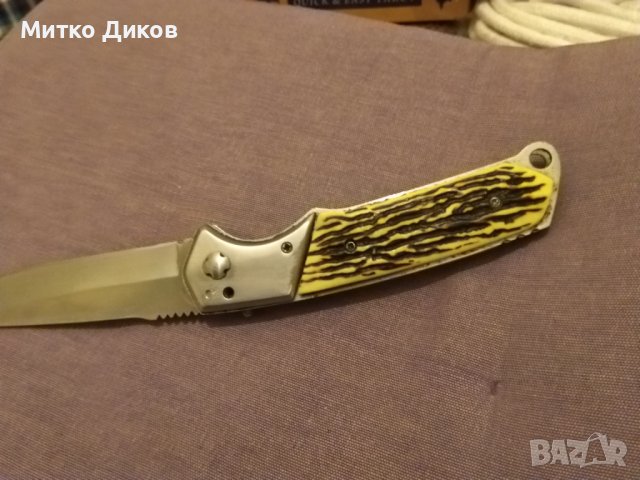 Полу автоматичен нож излиза автоматично настрани без луфт 135х100мм, снимка 4 - Ножове - 38957465