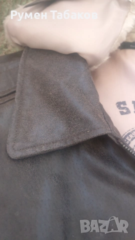 Авиаторско кожено яке, снимка 5 - Якета - 53242524