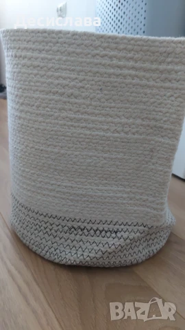 Кош плетен кош за съхранение , снимка 2 - Декорация за дома - 51329395