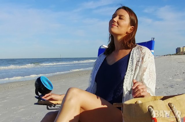 Портативен мощен вентилатор със щипка въртящ се на 360 градуса, снимка 3 - Вентилатори - 33139879