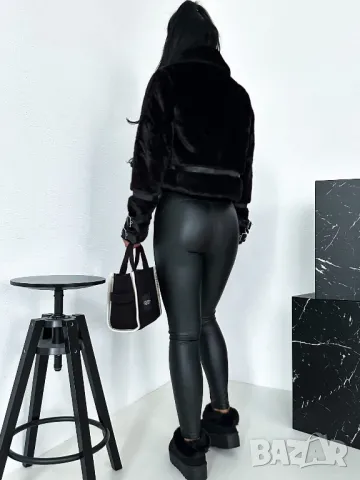 Дамско пухено късо яке / палто , снимка 3 - Палта, манта - 48347691