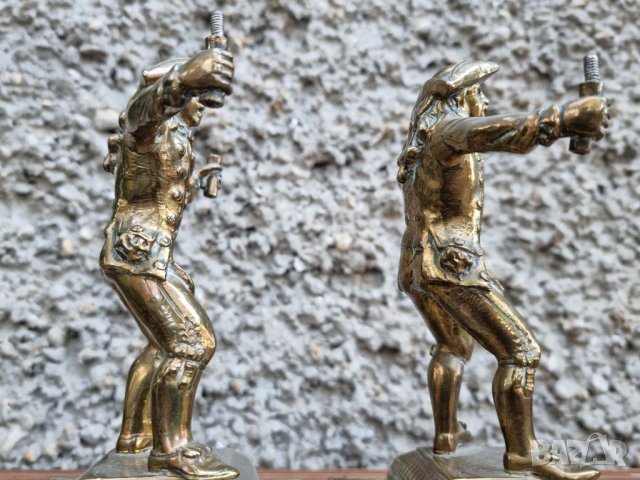 Антикварни Бронзови Свещници Фокусник Франция- (1930-1940г), снимка 5 - Антикварни и старинни предмети - 40112344