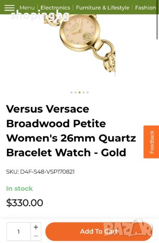 Дамски часовник Versus by Versace S27030017 Broadwood, снимка 9 - Дамски - 43653999