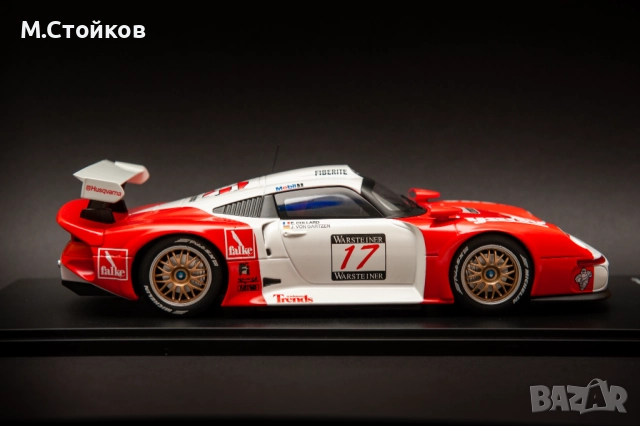 Porsche 911 GT1 1/18 Werk83, снимка 7 - Колекции - 52806736