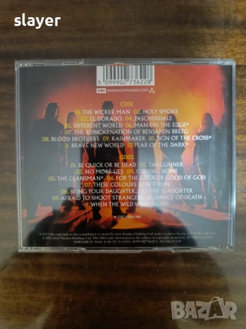 Оригинален диск Iron Maiden 2cd, снимка 2 - CD дискове - 53307396