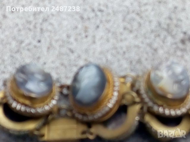 Гривна със седефени камеи, снимка 4 - Гривни - 32221869