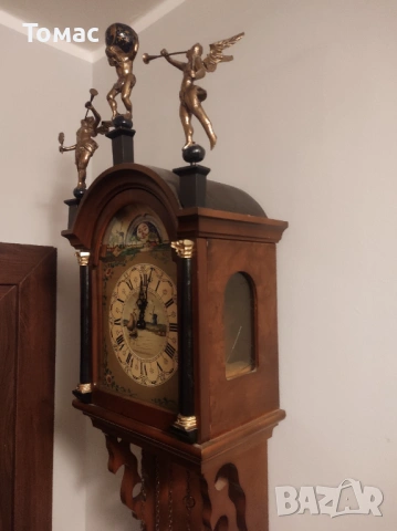 Холандски винтидж фризийски часовник, снимка 7 - Стенни часовници - 53088262