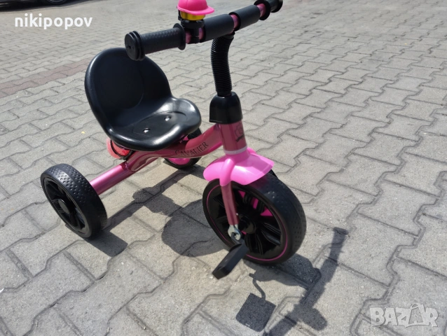BYOX Триколка Cavalier Lux розов, снимка 9 - Детски велосипеди, триколки и коли - 53564225