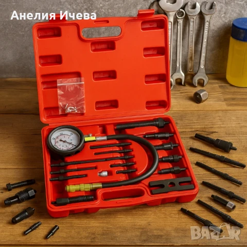 Комплект за тест на компресия на дизелови двигатели , снимка 2 - Аксесоари и консумативи - 50746416