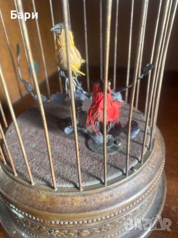 Много рядка механична играчка Птици в клетка, снимка 3 - Антикварни и старинни предмети - 39117184