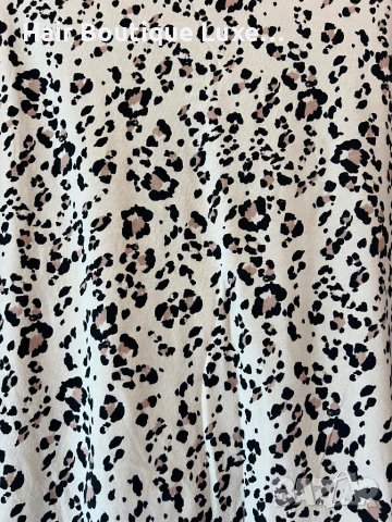 H&M Леопардова тениска L размер 100 % памук 🖤, снимка 2 - Тениски - 43872008