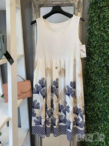 лека и удобна лятна рокля в три десена , снимка 2 - Рокли - 50695142