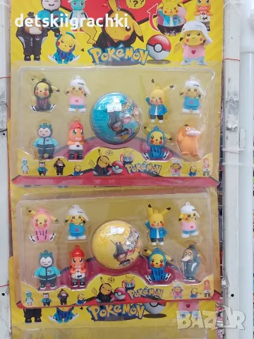 Покемон комплект с фигурки -разнообразие, снимка 13 - Фигурки - 43445674