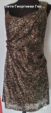 Официална рокля с пайети на Religion размер М , снимка 2 - Рокли - 52632355