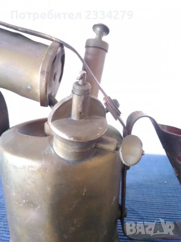 Автентична бензинова лампа,,златарска" произход Англия., снимка 3 - Антикварни и старинни предмети - 37759326