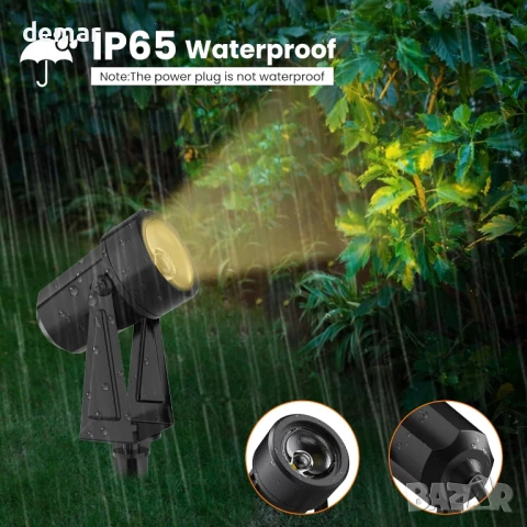 Dotrvmp 14M Външни ландшафтни прожектори 4 LED 2W 200lm, топло бяло 3000K IP65, снимка 4 - Външни лампи - 50442595