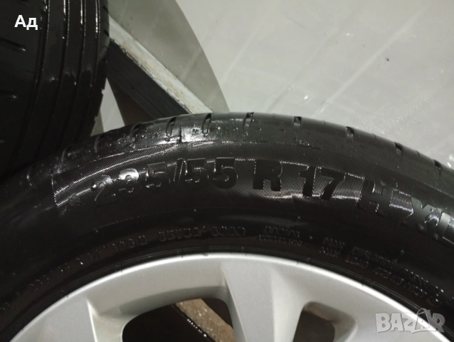 Джанти 17 цола за БМВ х3 с летни гуми 235/55/17, снимка 7 - Гуми и джанти - 53470229