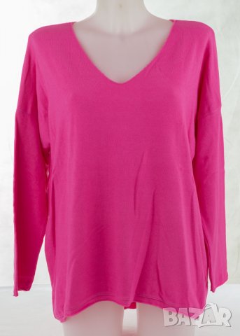 Розов дамски пуловер с вълна и ангора марка Tantra , снимка 2 - Блузи с дълъг ръкав и пуловери - 28589143