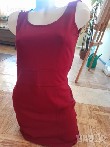 💋Miss Etam💋Рокля бордо, снимка 3 - Рокли - 50577667