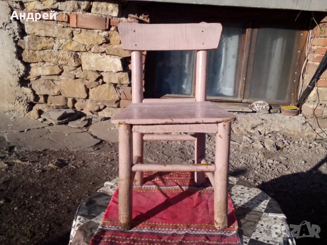 Старо детско столче,стол #3, снимка 1 - Антикварни и старинни предмети - 27836994