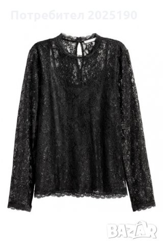 Дамска блуза с дантела Н &М 